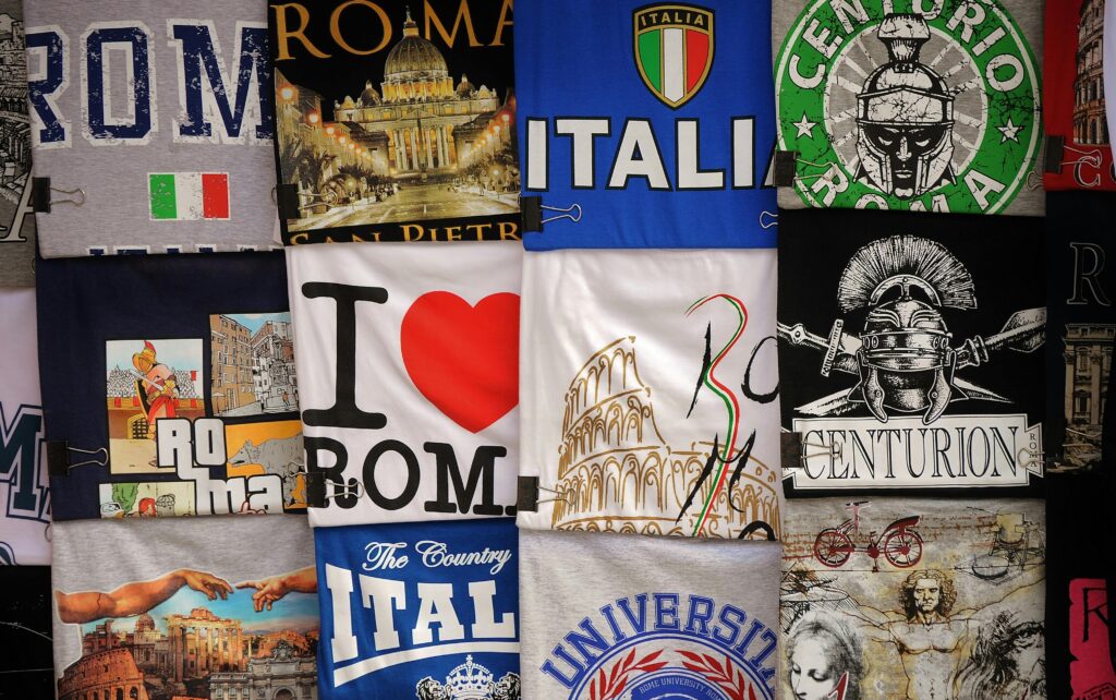 T-shirts Italie, comptoir des voyages